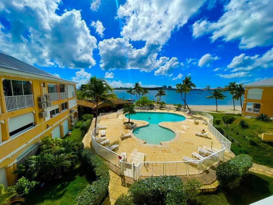 Superbe Studio Lumineux, Vue Sur Piscine Et Mer Baie Nettle Dış mekan fotoğraf